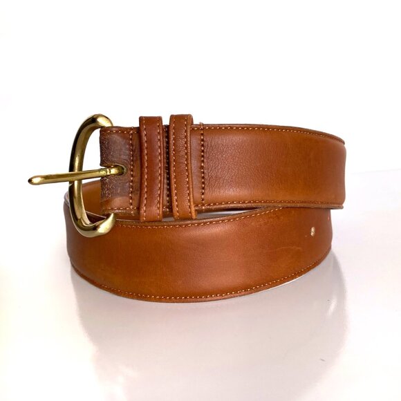 Coach British Tan Cowhide Leather Belt Size S main image 4